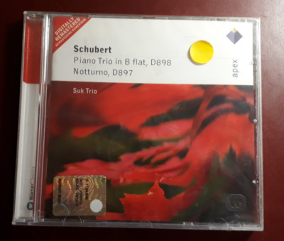 SCHUBERT,SUK TRIO-PN TRIO D898,NIGHT D897*CD NEW SEALED NEU VERSIEGELT