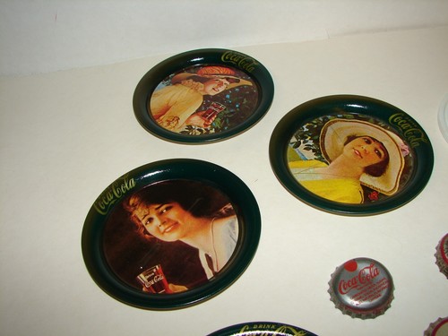 Lot of Coca Cola Coke Collectible Coasters 2 sets Plus Bottle Caps - Picture 9 of 13