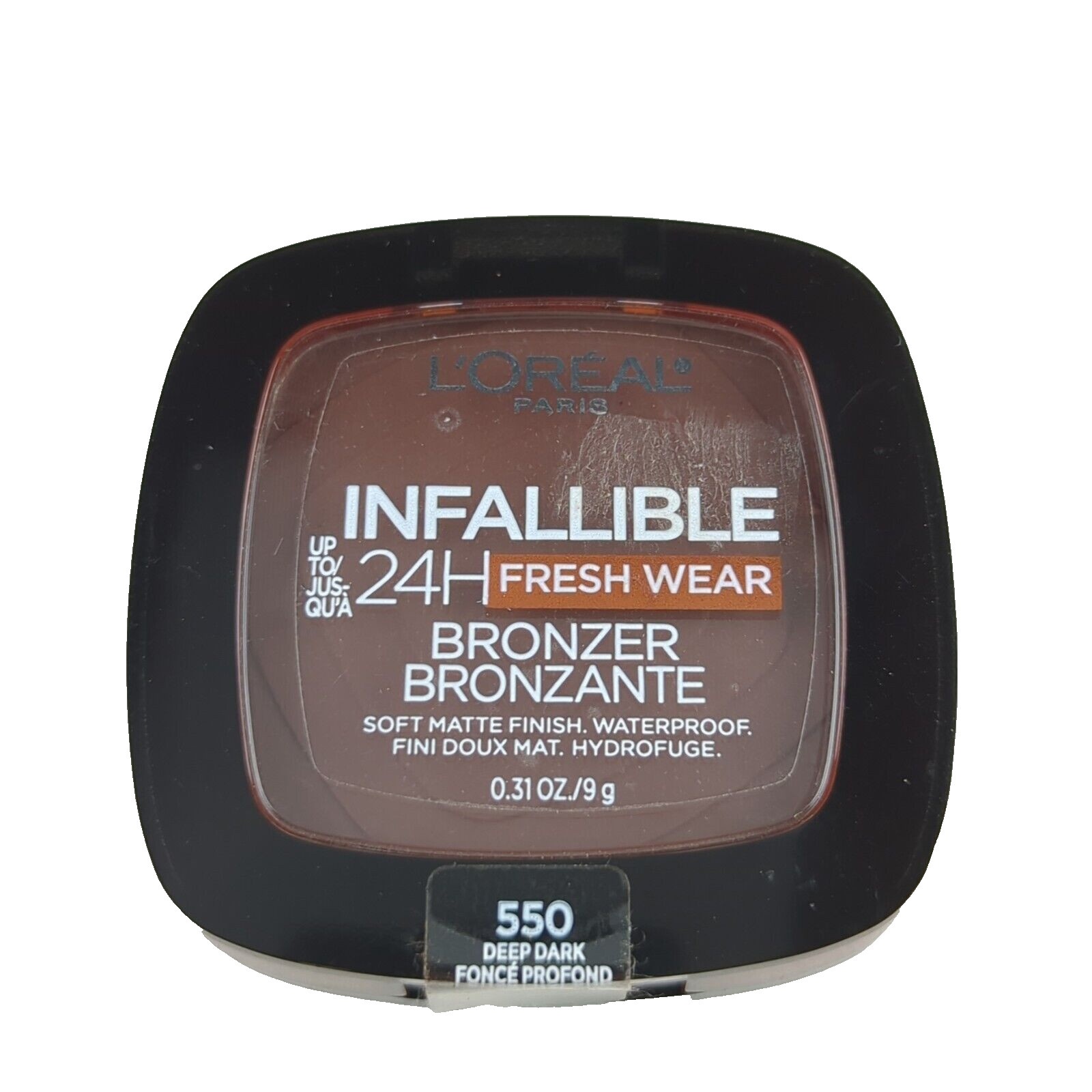 Bronceador Loreal Paris Infalible 24H Fresh Wear Tono # 550 Oscuro Profundo 0.31 OZ NUEVO