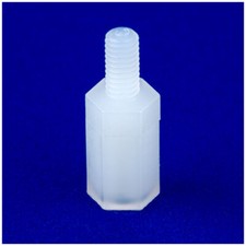 Image of R-TECH 524350 Nylon Hexagonal M3 M-F Spacers 10mm - Pack Of 100