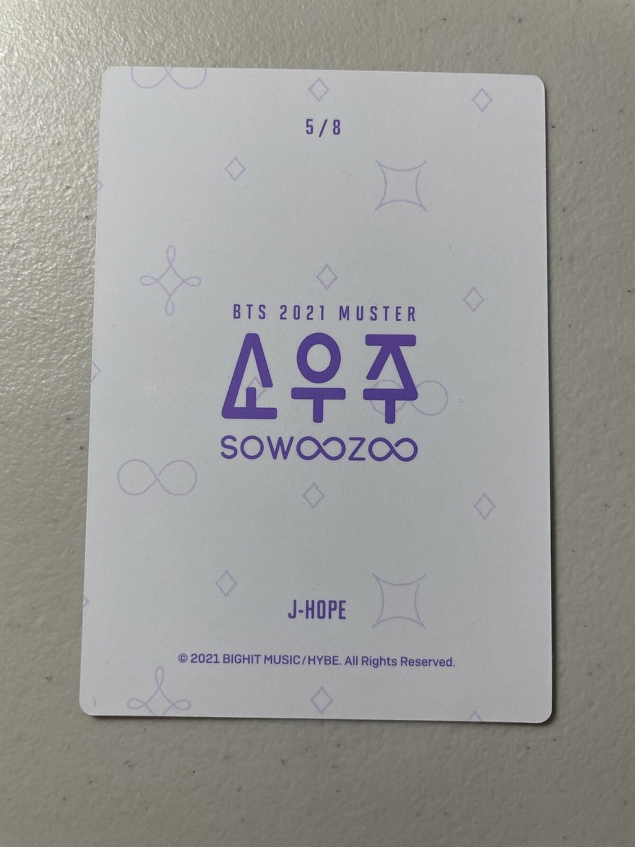 BTS J-HOPE HOSEOK SOWOOZOO MINI PHOTOCARD PC 5/8 OFFICIAL 6TH