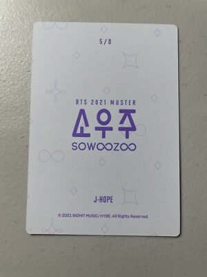 BTS J-HOPE HOSEOK SOWOOZOO MINI PHOTOCARD PC 5/8 OFFICIAL 6TH