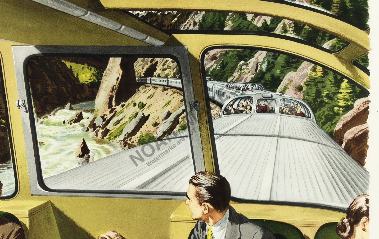 California Zephy vintage railway travel promotion poster 16x24