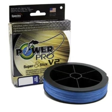 Power Pro Super8Slick V2 Blue Braided Line EBT Coated 8-Carrier Superline Braid