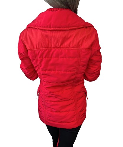 Christian Dior Vintage Logo Puffer Jacket Pants Set #38 Zip Button Red Rank AB - Picture 4 of 18