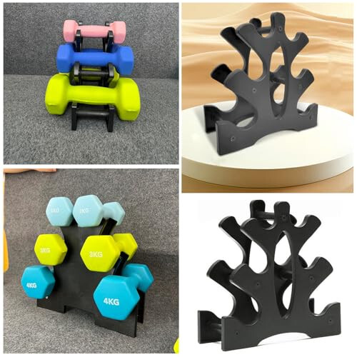 SquEqu Neoprene Dumbbell Rack Hand Weights Bracket Display Storage ...