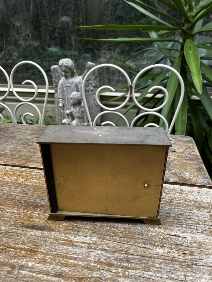 Ancienne pendule de table en bronze de la marque vedette des années 1960 - Photo 3/4