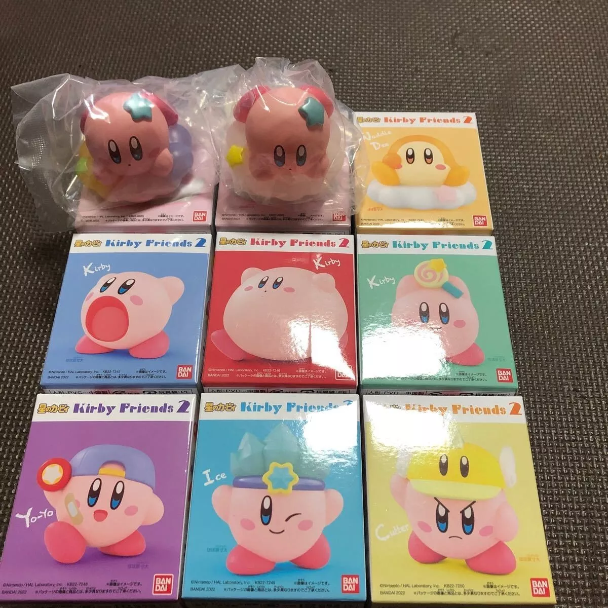 Bandai Shokugan Kirby's Dream Land Kirby Friends Vol 2 Set of 12 Figures  (pink)