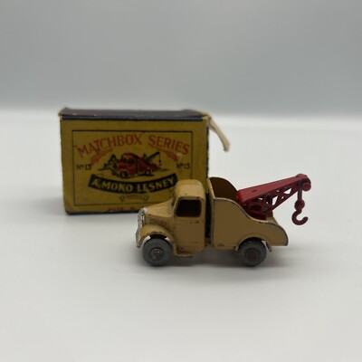 Matchbox Lesney Moko Nr. 13 - Bedford Wrackwagen. Beige / Rot