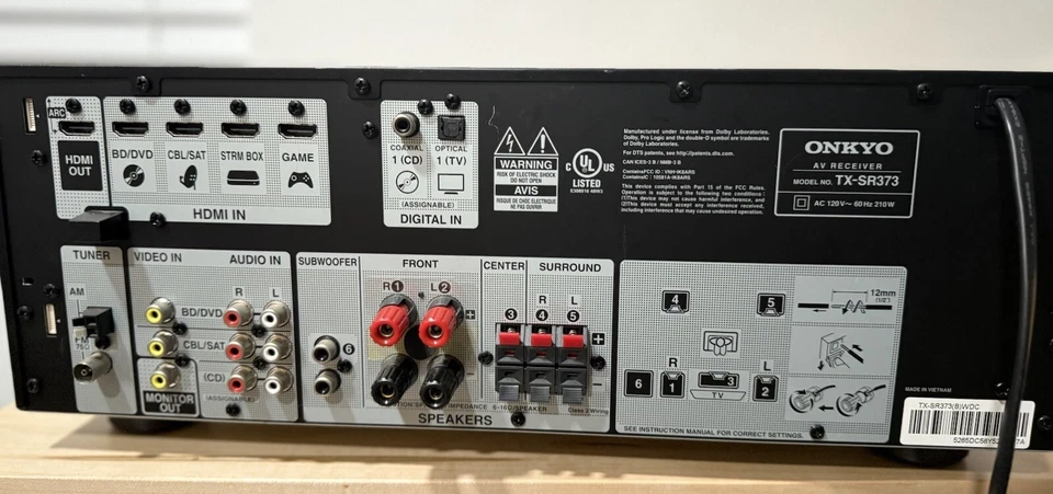 Onkyo Av Receiver Tx-sr373 - Image 2 of 4