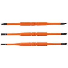 Klein Tools 13157 Insulated Screwdriver Blades, Interchangeable Single-End