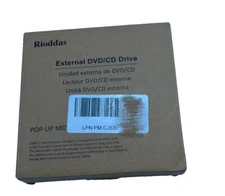 Rioddas Portable CD/DVD  Burner Black