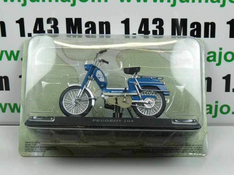 MOB11 MOTO mobylette ITALIE Leo models 1/18 : PEUGEOT 104 - Photo 3/3