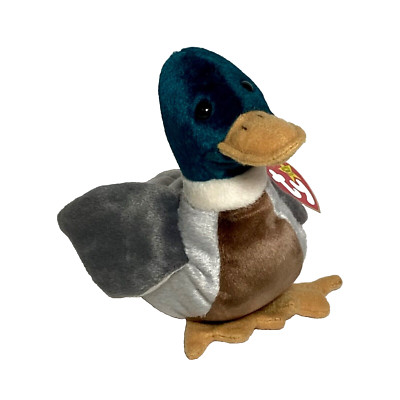 Ty Beanie Baby Jake Duck DOB April Retired PE Pellets 1997/98 Tag Errors MWMT