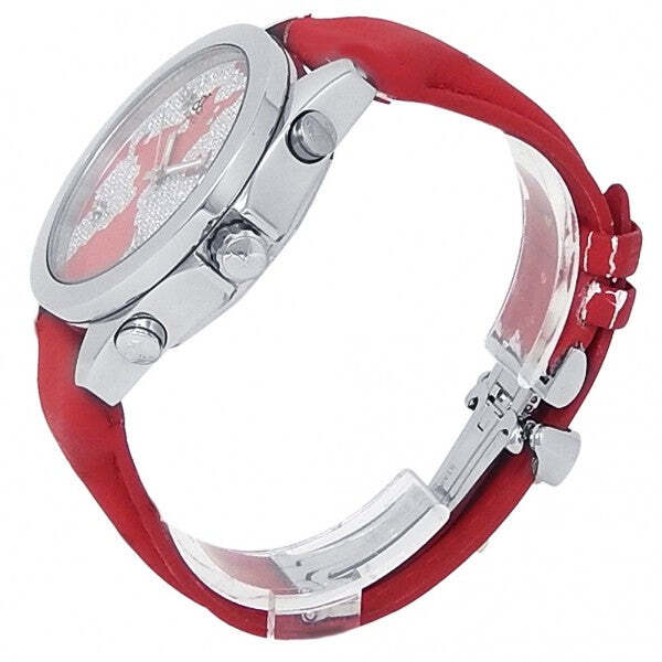 Jacob & Co Five Time Zones Stainless Steel Red Rubber