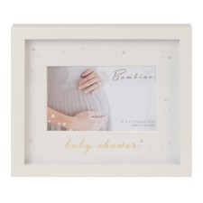 Bambino Cream MDF Photo Frame - 6'x4' - Pregnacy - 'Baby Shower'