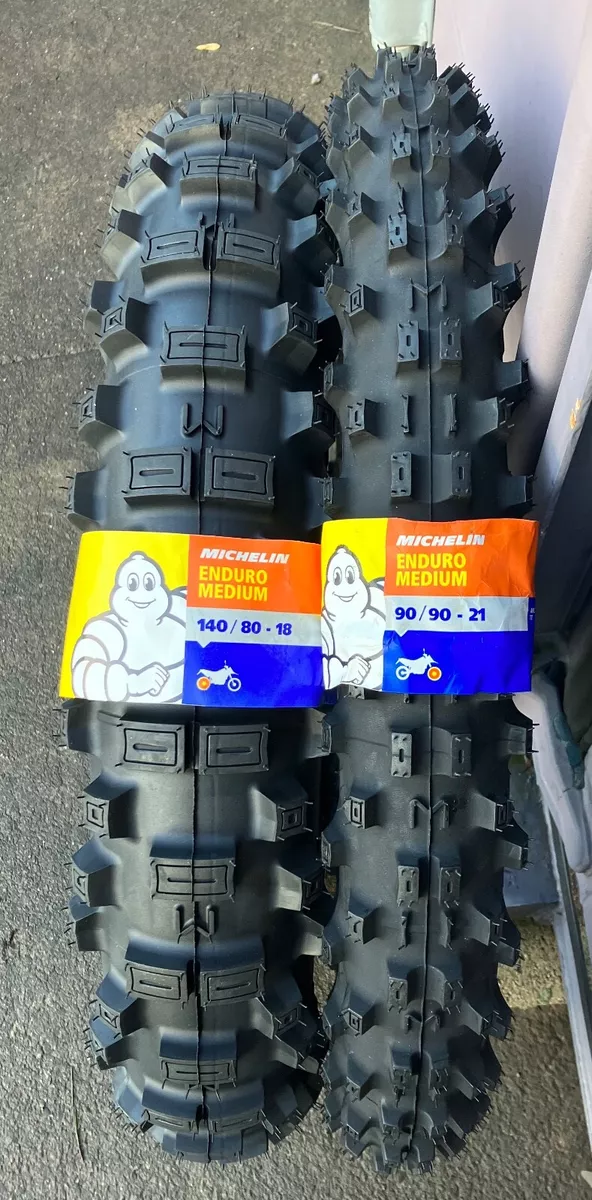 MICHELIN ENDURO MEDIUM 140 18 90 90 21 FIM ROAD LEGAL TYRE COMBO