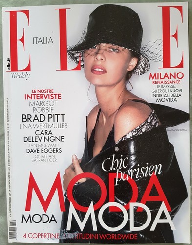 910 FASHION MAGAZINE ELLE 2019 36 MARIE ANGE CASTA BRAD PITT CARA DELEVIGNE MODA - Photo 1 sur 12