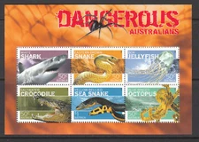 2006 Dangerous Australians - MUH Mini Sheet