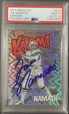 2021 Panini Absolute - Kaboom! JOE NAMATH #K23 w/ PSA 10 ON CARD AUTOGRAPH! JETS