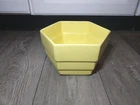 Vintage Royal Haeger 141 - Yellow Hexagonal Tiered Ceramic Planter Bowl