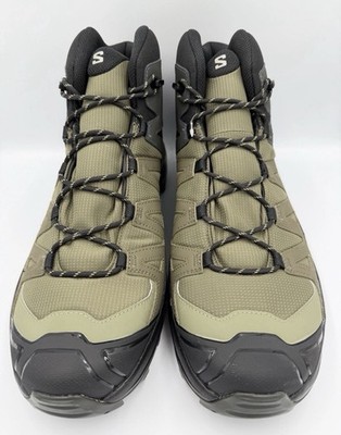Salomon Men\'s Olive Green and Cream Waterproof Trail Boots Salomon X Ultra 360 Edge Mid GORE-TEX Hiking Boots - Men main image 2