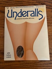 Vintage Underalls Pantyhose With Brief Panty Size A-B Style 310 Suntan Legs