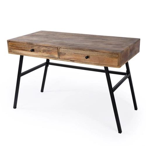 Reison Wooden Brown Desk - Picture 1 of 10