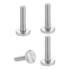 M8x40mm Knurled Thumb Screws, 20mm Dia. Stainless Diamond Knurled Screw, 4 Pcs