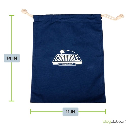 Juego Pelotón Bolsa de Cornhole Soporte Bolso de Mano Azul Marino para Llevar Maíz Agujero Frijol - Imagen 2 de 6