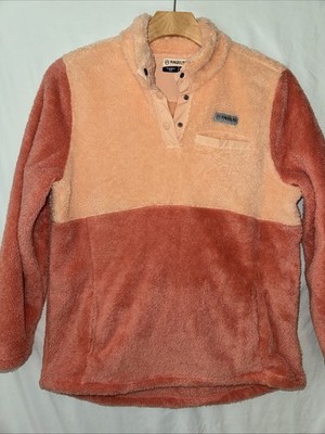 Wms LG Sherpa Peach 3 Snap Pullover Classic Fit  NWOT Magellan