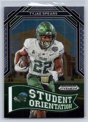2023 Panini Prizm Draft Picks - Student Orientation Tyjae Spears