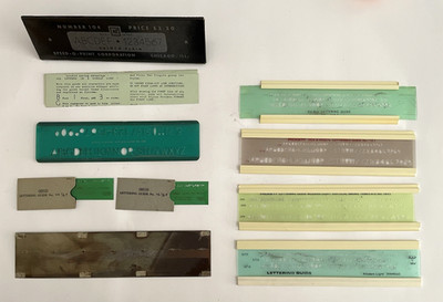LETTERING GUIDES Lot-7 PICKETT SPEED-O-PRINT WRICO Plastic Template DRAFTING VTG