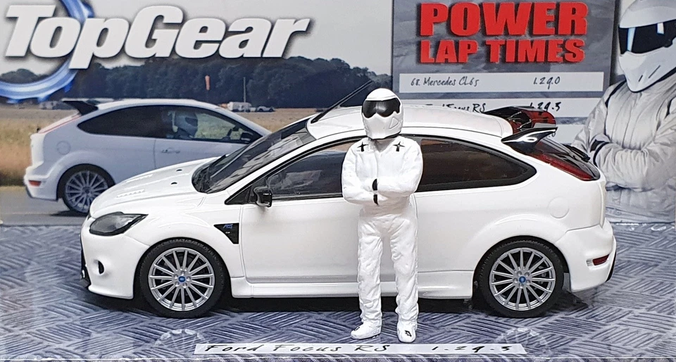 Minichamps 1/43 Scale 519 438810 - Top Gear Ford Focus RS + Stig Figure - White - Image 3 of 4