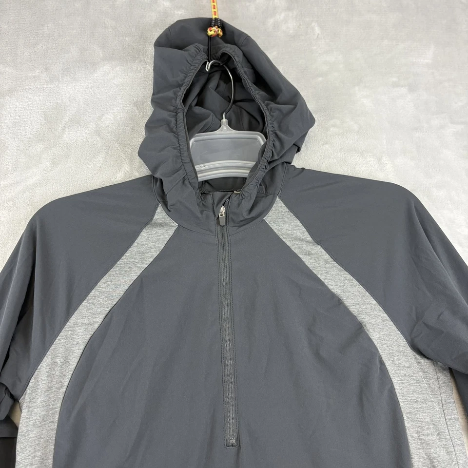 Chaqueta Eddie Bauer Mujer Talla S Gris Con Capucha Elastizada Ligera Pullover Atlético Foto 2 de 4