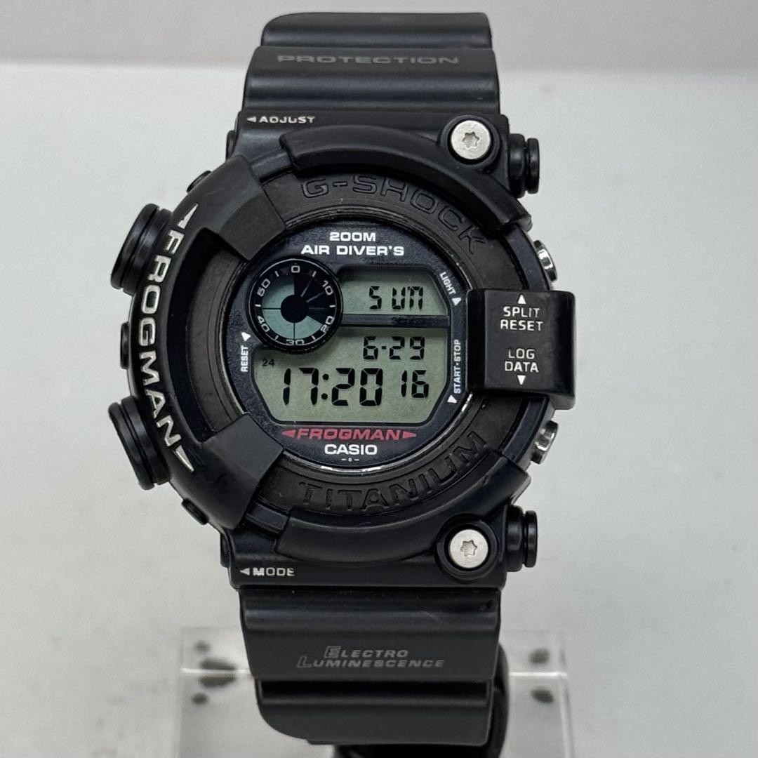 Casio G Shock DW 8200Z 1T Frogman Black Titanium Diver ISO200M MIB