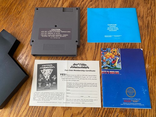 circle seal 1942 complete in box nintendo nes 5-screw hangtab factory nr-MINT - Picture 10 of 10