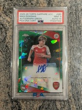 2025-2026 Topps Sapphire Ucc Max Dowman rookie RC Green Auto 36/99 PSA 9 Auto 10