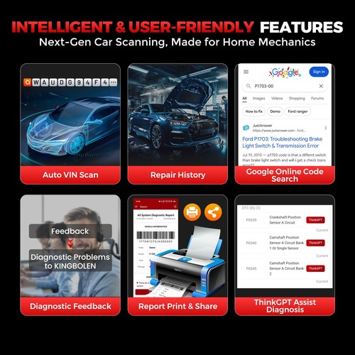 2026 KINGBOLEN EDIAG LINK Profi KFZ OBD2 Diagnosegerät ALLE System Auto Scanner - Bild 8 von 10