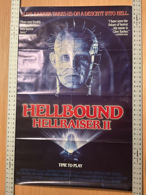 Hellbound Hellriasier II '88 Original 1-Sheet Movie Poster Clive Barker Pinhead
