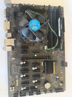 GIGABYTE GA-B250-FINTECH Motherboard- With I3 7100 + 4GB RAM + IO Shield