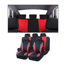 Car Seat Covers Full Set, Breathable Front and Rear Seat Covers with 2mm Comp...