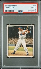1950 Bowman Larry Doby #39 PSA 2 CENTERED
