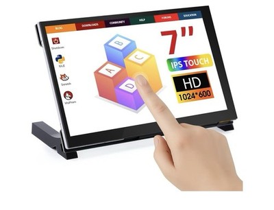 ELECROW 7 Inch Touchscreen Monitor Raspberry Pi HDMI IPS 1024x600 Display