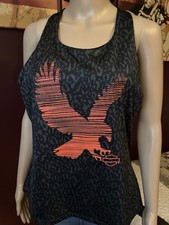 Brand New w/o tags Harley Davidson Womens Large Black Leopard Print Tank Top