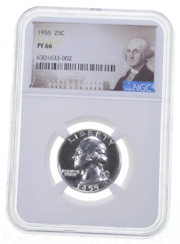 PF66 1955 Washington Quarter NGC PR Special Label *0307