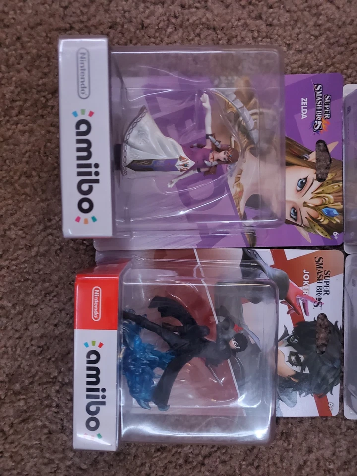 Lote Amiibo de 4 Link, Ganondorf, Zelda, Joker. - Imagem 2 de 3