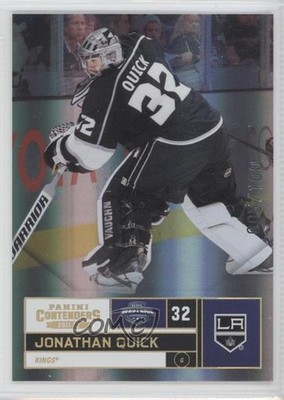 2011-12 Panini Playoff Contenders Gold 5/100 Jonathan Quick #45 0i6