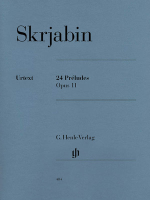 Scriabin 24 Preludes Op 11 Piano Solo Henle Urtext Advanced Sheet Music Book