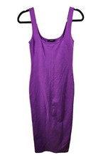 Forever 21 Womens S Purple Sleeveless Stretch Cocktail Party Midi Dress